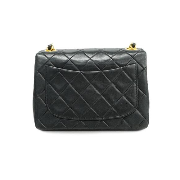 Chanel Shoulder Bag Matelasse Chain Lambskin Black Women's - Picture 15 of 16